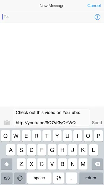 How to Send a YouTube Video By Text on an iPhone - 71