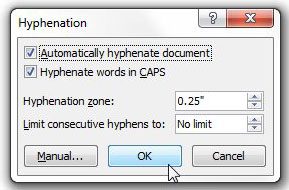 How to Enable Hyphenation in Word 2010 - 39