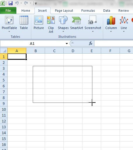 how to insert a text box in excel