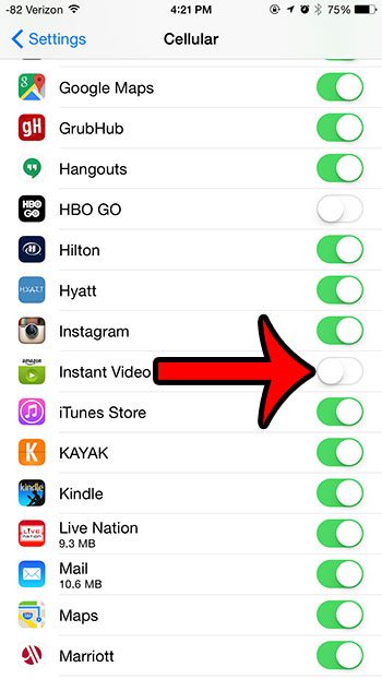 turn off the instant video option