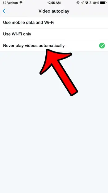 How to Turn Off Video Autoplay in the iPhone Twitter App - 87