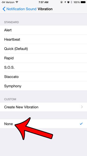 how to stop calendar invitations on iphone from vibrating