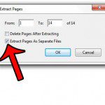 extract pages to separate files