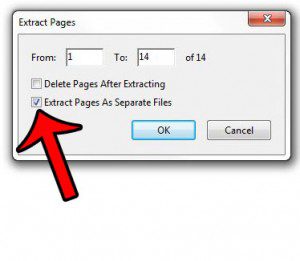 extract pages to separate files