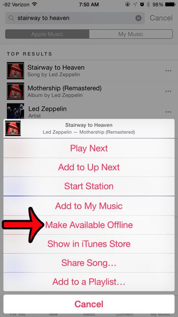 can you listen to Apple Music offline