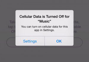turn off cellular data for apple music