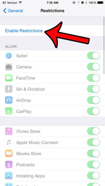 How to Turn Off Apple Music Connect on an iPhone 6 - 83