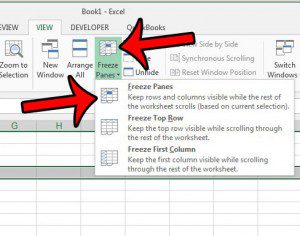 freeze multiple rows in excel 2013
