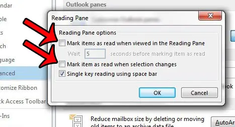 stop marking selected messages as read