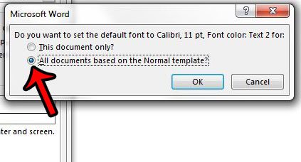 confirm default font color in word 2013