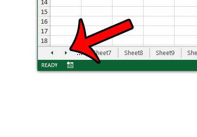 localizar los controles de navegación de Excel 2013
