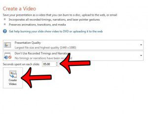save powerpoint 2013 as video