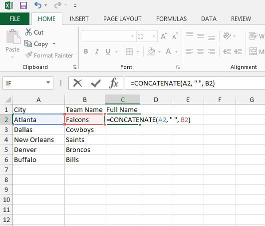 How to Combine Two Text Columns in Excel 2013 - 50