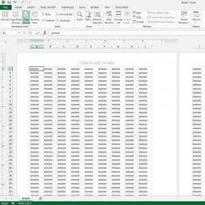 see print layout in excel 2013