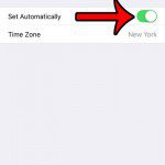 make iphone update automatically with time zone change