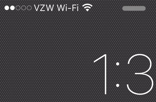 why does my phone say vzw wifi?
