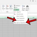 how to remove all hyperlinks in Excel 2013