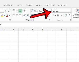 check the cell format in excel 2013