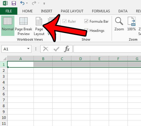use inches for column width in excel 2013