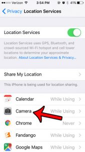 stop adding location exif data to iphone pictures - step 4