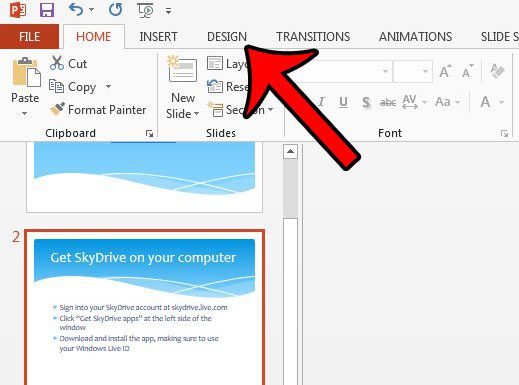 remove background graphics from single powerpoint slide - step 2