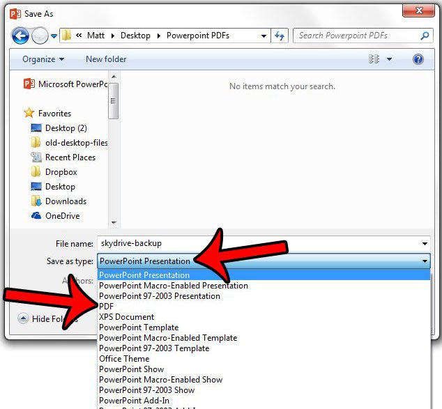 How to Save a Slideshow as a PDF in Powerpoint 2013 - 76