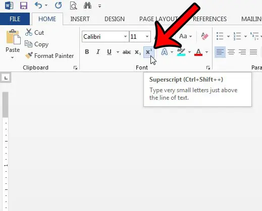 how to clear superscript in microsoft word - step 3