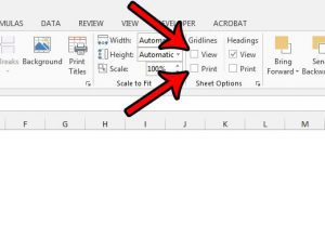 how to hide gridlines on screen and when printing in excel 2013