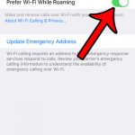 enable prefer wi-fi while roaming on the iphone 7