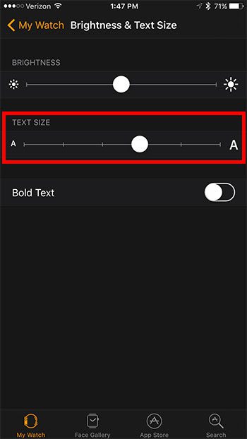 How to Make Text Bigger on the Apple Watch - 57