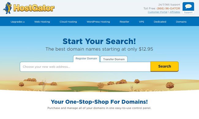 how to buy a domain name from hostgator.com