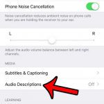how to enable audio descriptions on an iphone 7