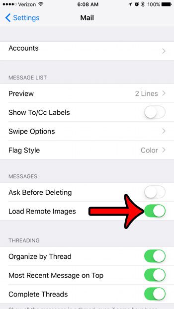 how to view pictures in emails on an iphone 7