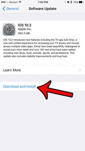 how to get the tv app on your iphone 7 by installing the ios 10.2 update