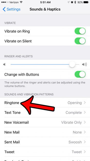 how to see your current iPhone ringtone