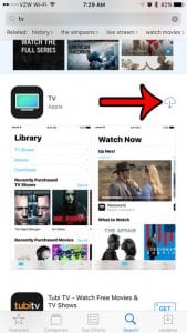 how to reinstall the tv app on an iPhone 7