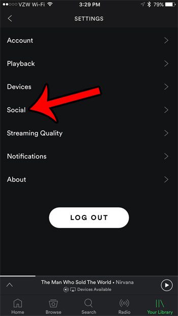 How to Change the Spotify Privacy Settings in the iPhone App - 99