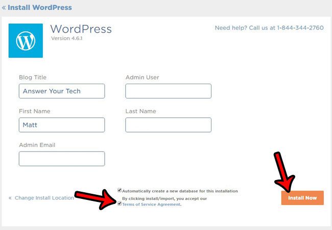 install wordpress on your web host