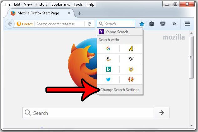 how to use google as default in firefox