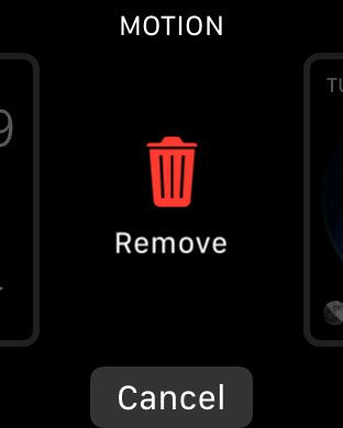 how to delete a watch face on the apple watch