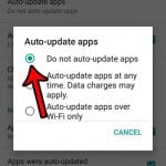 how to turn off automatic app updates on the samsung galaxy on5