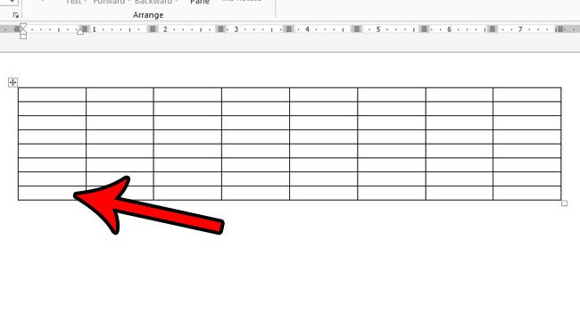 how to insert a row in a table in word 2013