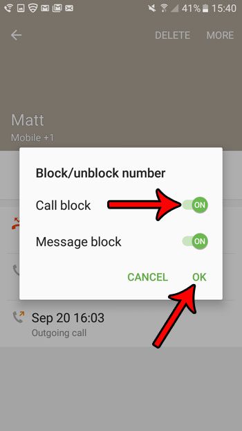 how to stop unwanted caller in android