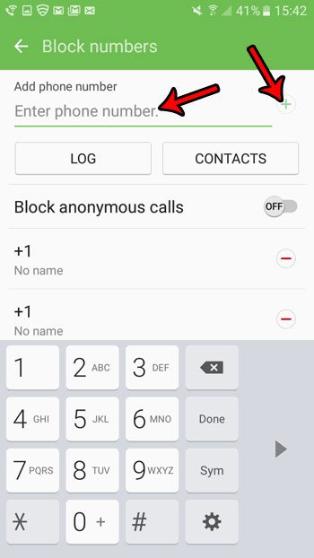 how to block a phone number in marshmallow
