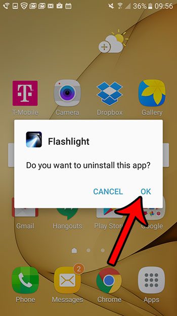 how to uninstall an app in android marshmallow