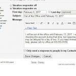 how to set an out of office reply in gmail