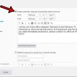 how to set an out of office reply in yahoo mail