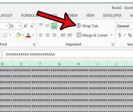 how to wrap text for all cells in excel 2013 spreadsheet