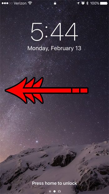what is the camera icon on the iphone lock screen