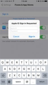 how to switch itunes accounts on an iphone 7